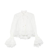 Blusa arricciata Alchemy in bianco Zimmermann - donna 