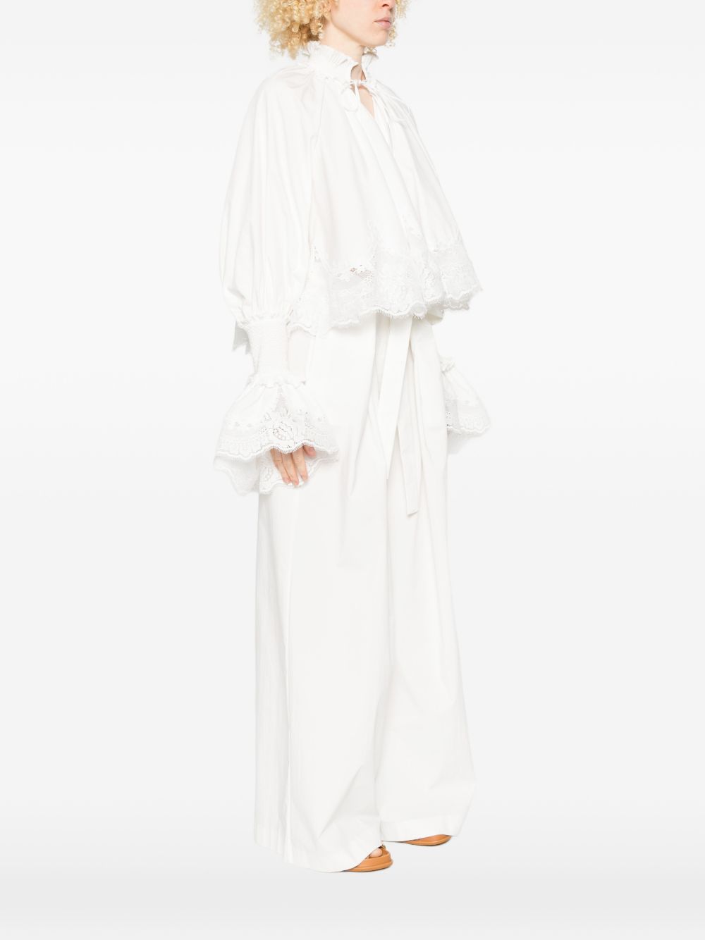 Blusa arricciata Alchemy in bianco Zimmermann - donna 