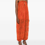 Tuta intera Luna con fiori e pizzo in arancione Zimmermann - donna 