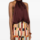Top Luna plissettato in rosso Zimmermann - donna 