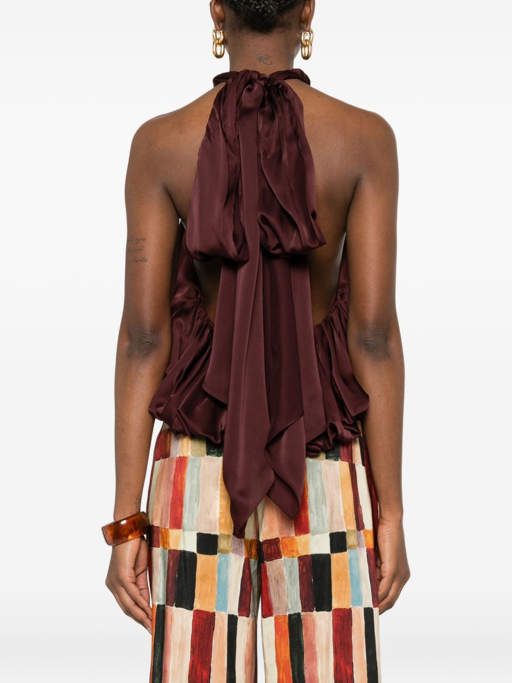 Top Luna plissettato in rosso Zimmermann - donna 