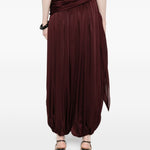 Pantaloni drappeggiati Luna in borgogna Zimmermann - donna 