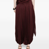 Pantaloni drappeggiati Luna in borgogna Zimmermann - donna 