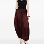 Pantaloni drappeggiati Luna in borgogna Zimmermann - donna 