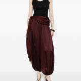 Pantaloni drappeggiati Luna in borgogna Zimmermann - donna 