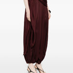 Pantaloni drappeggiati Luna in borgogna Zimmermann - donna 