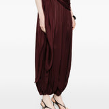 Pantaloni drappeggiati Luna in borgogna Zimmermann - donna 