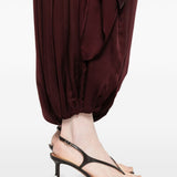 Pantaloni drappeggiati Luna in borgogna Zimmermann - donna 