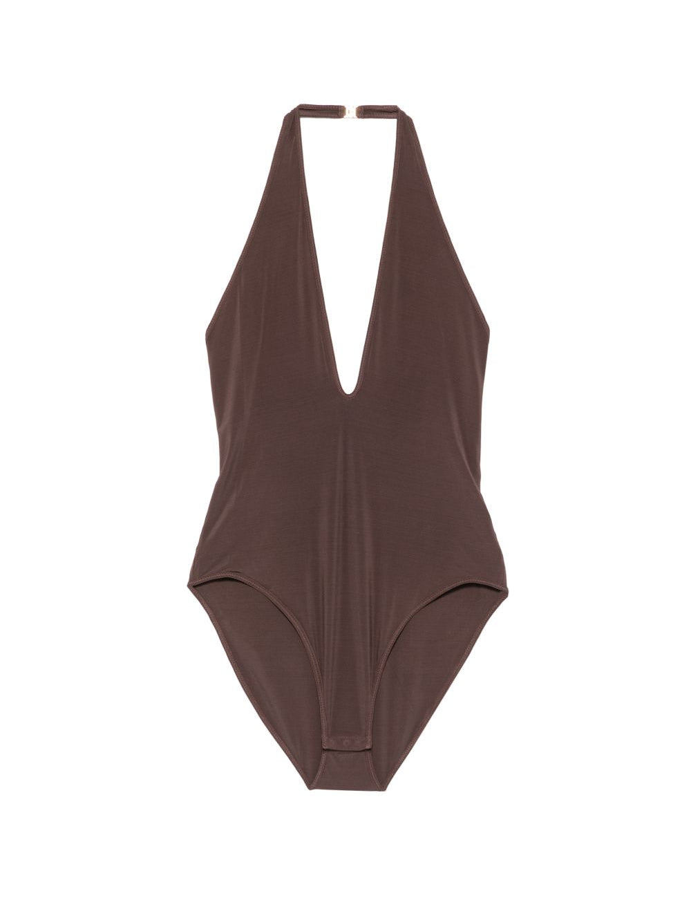 Body con scollo a spalla a V in marrne Zimmermann - donna 