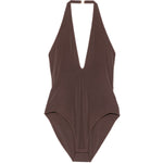 Body con scollo a spalla a V in marrne Zimmermann - donna 