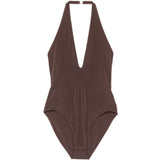 Body con scollo a spalla a V in marrne Zimmermann - donna 