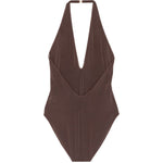 Body con scollo a spalla a V in marrne Zimmermann - donna 