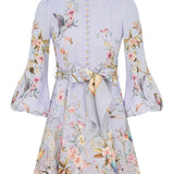 Abito corto Rebellion a fiori in azzurro Zimmermann - donna 