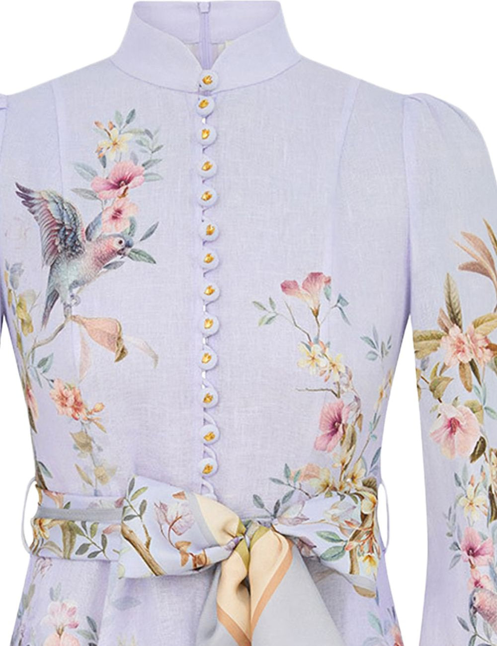 Abito corto Rebellion a fiori in azzurro Zimmermann - donna 