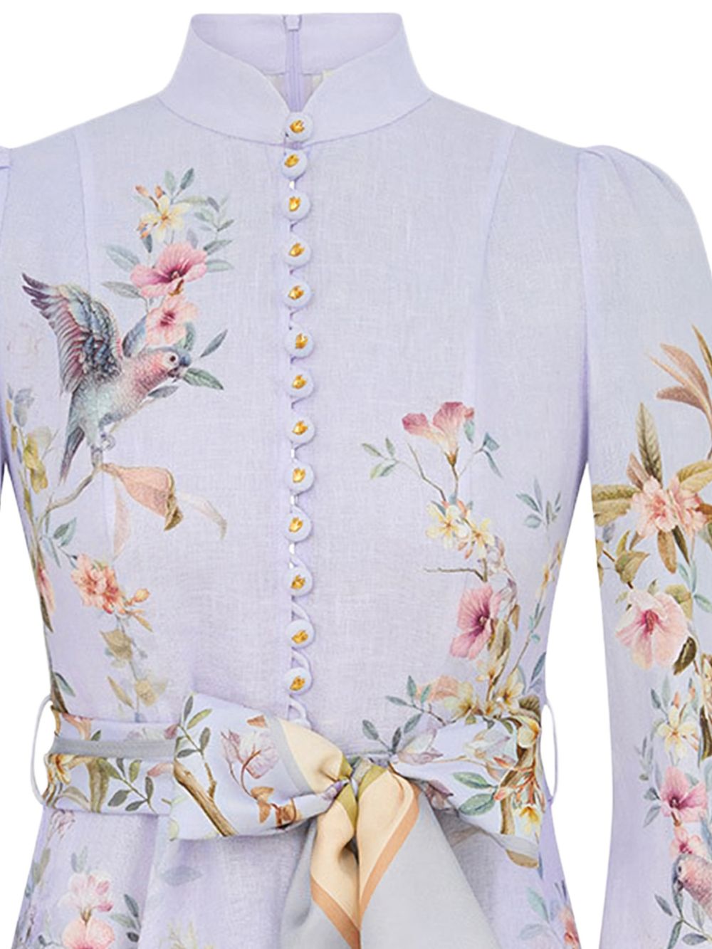 Abito corto Rebellion a fiori in azzurro Zimmermann - donna 