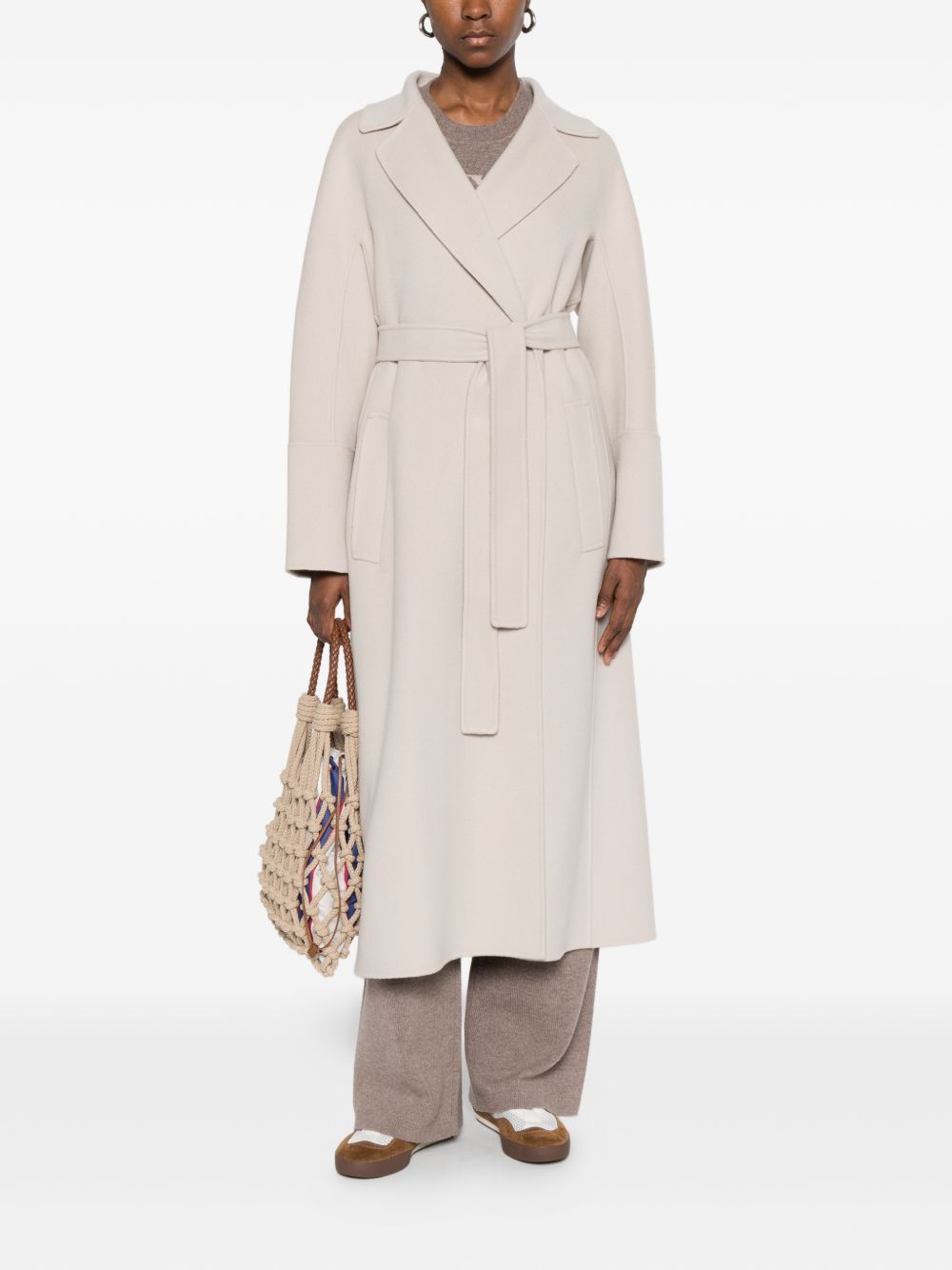 Cappotto con cintura Elisa in avorio 'S Max Mara - donna 