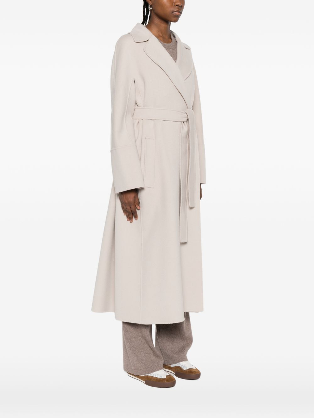 Cappotto con cintura Elisa in avorio 'S Max Mara - donna 