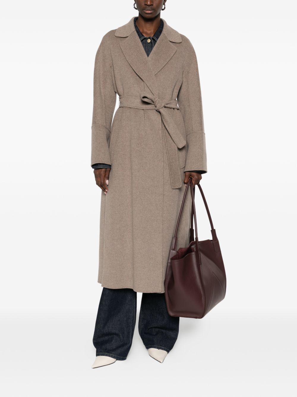 Cappotto elisa in marrone chiaro 