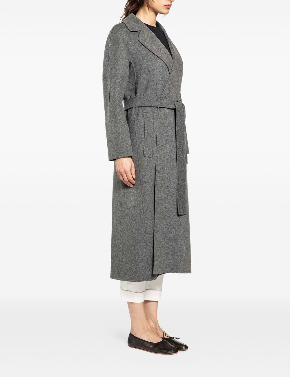 Cappotto Elisa a portafoglio con cintura in grigio 'S Max Mara - donna 