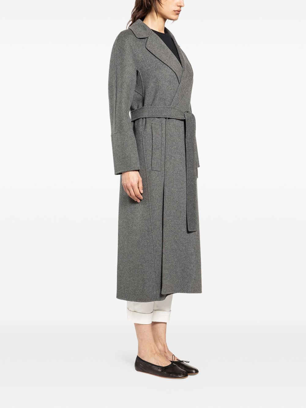 Cappotto Elisa a portafoglio con cintura in grigio 'S Max Mara - donna 