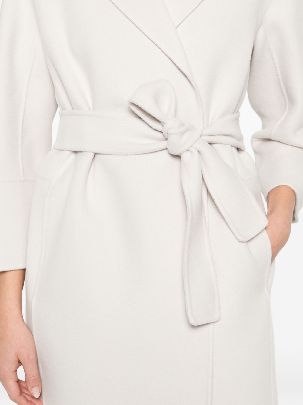 Cappotto con cintura in bianco 'S Max Mara - donna 