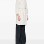Cappotto con cintura in bianco 'S Max Mara - donna 