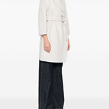 Cappotto con cintura in bianco 'S Max Mara - donna 