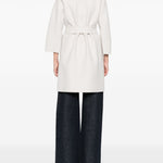 Cappotto con cintura in bianco 'S Max Mara - donna 