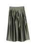 'S Max Mara pleated midi skirt in green - women