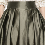 Gonna midi con pieghe effetto in verde 's maxmara - donna 