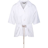 Camicia a maniche corte carisma in bainco 's maxmara - donna 