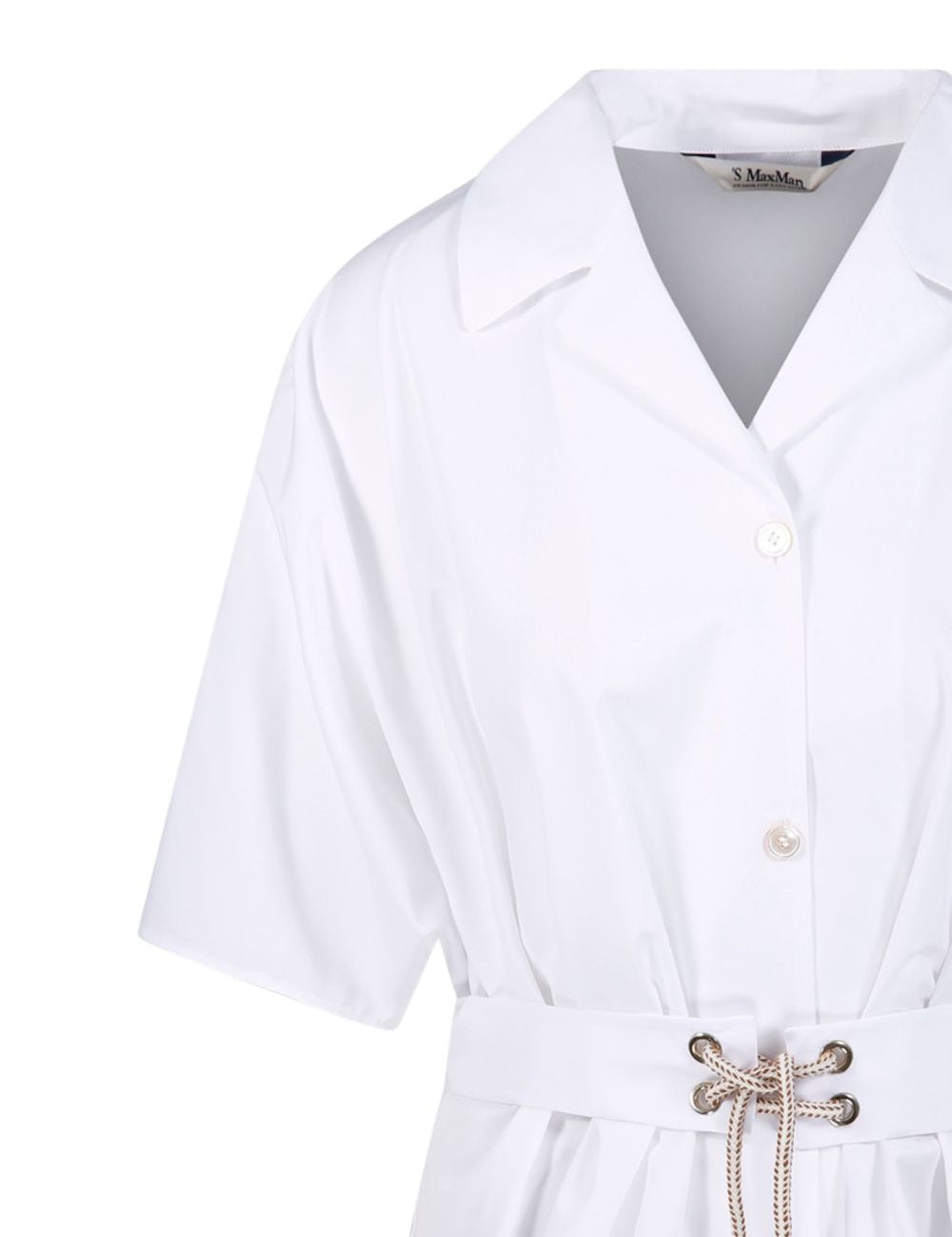 Camicia a maniche corte carisma in bainco 's maxmara - donna 