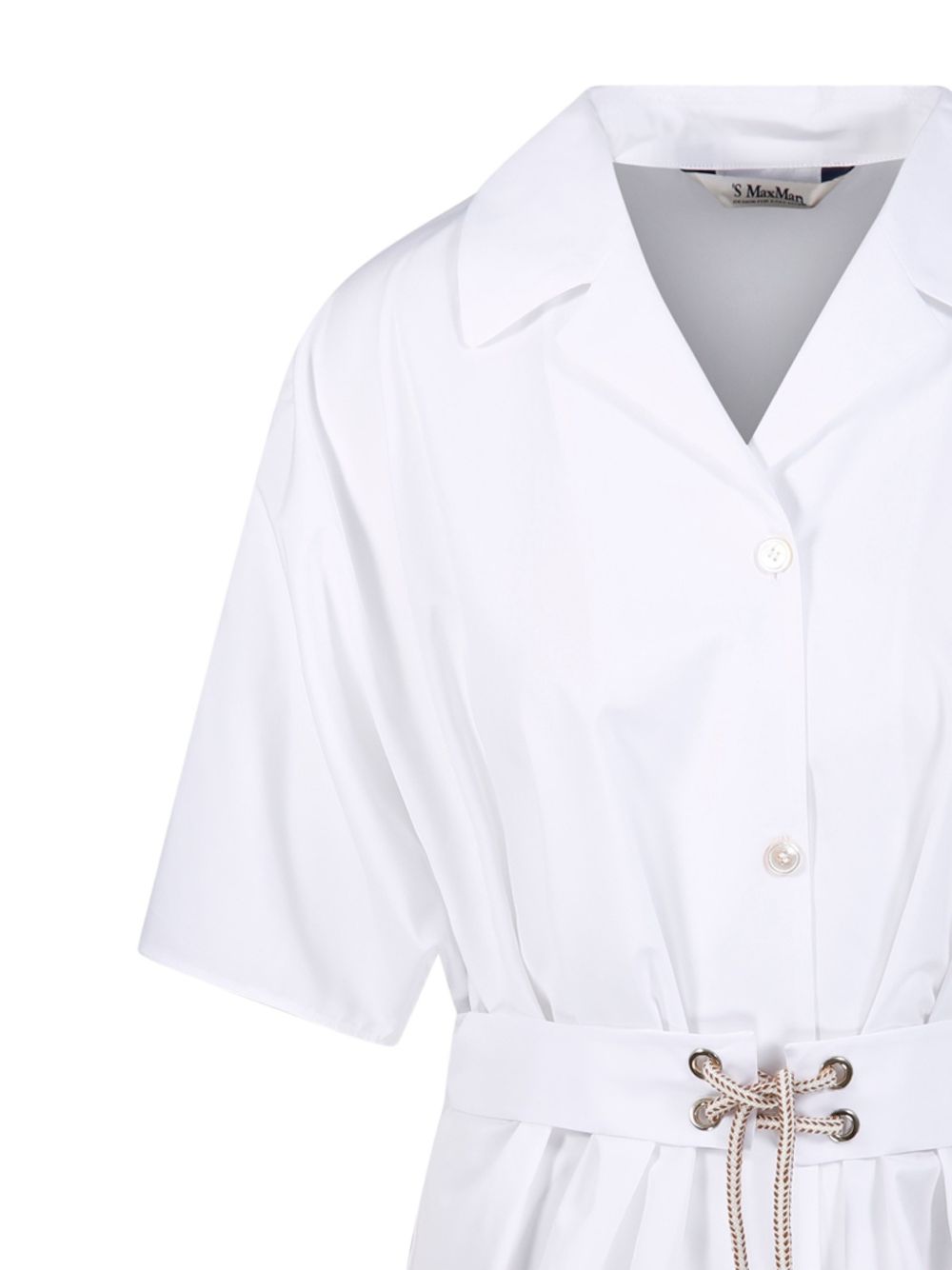Camicia a maniche corte carisma in bainco 's maxmara - donna 