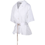 Camicia a maniche corte carisma in bainco 's maxmara - donna 