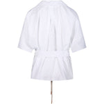 Camicia a maniche corte carisma in bainco 's maxmara - donna 
