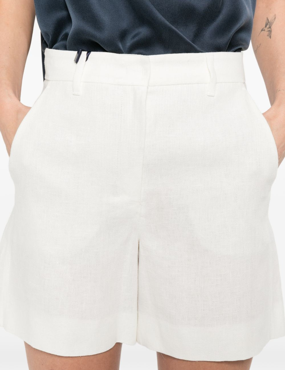 Pantaloncini con coulisse Smmparty in bianco 's maxmara - donna 