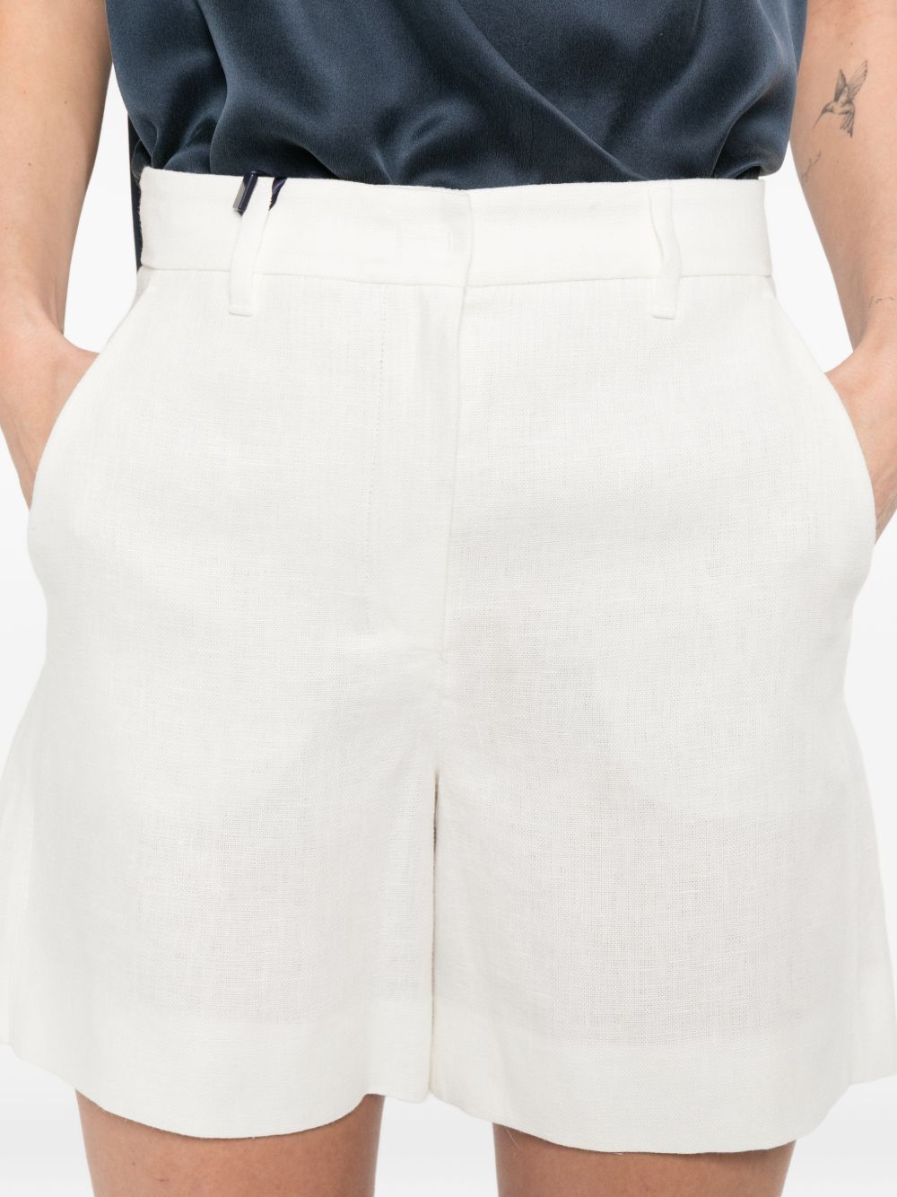 Pantaloncini con coulisse Smmparty in bianco 's maxmara - donna 