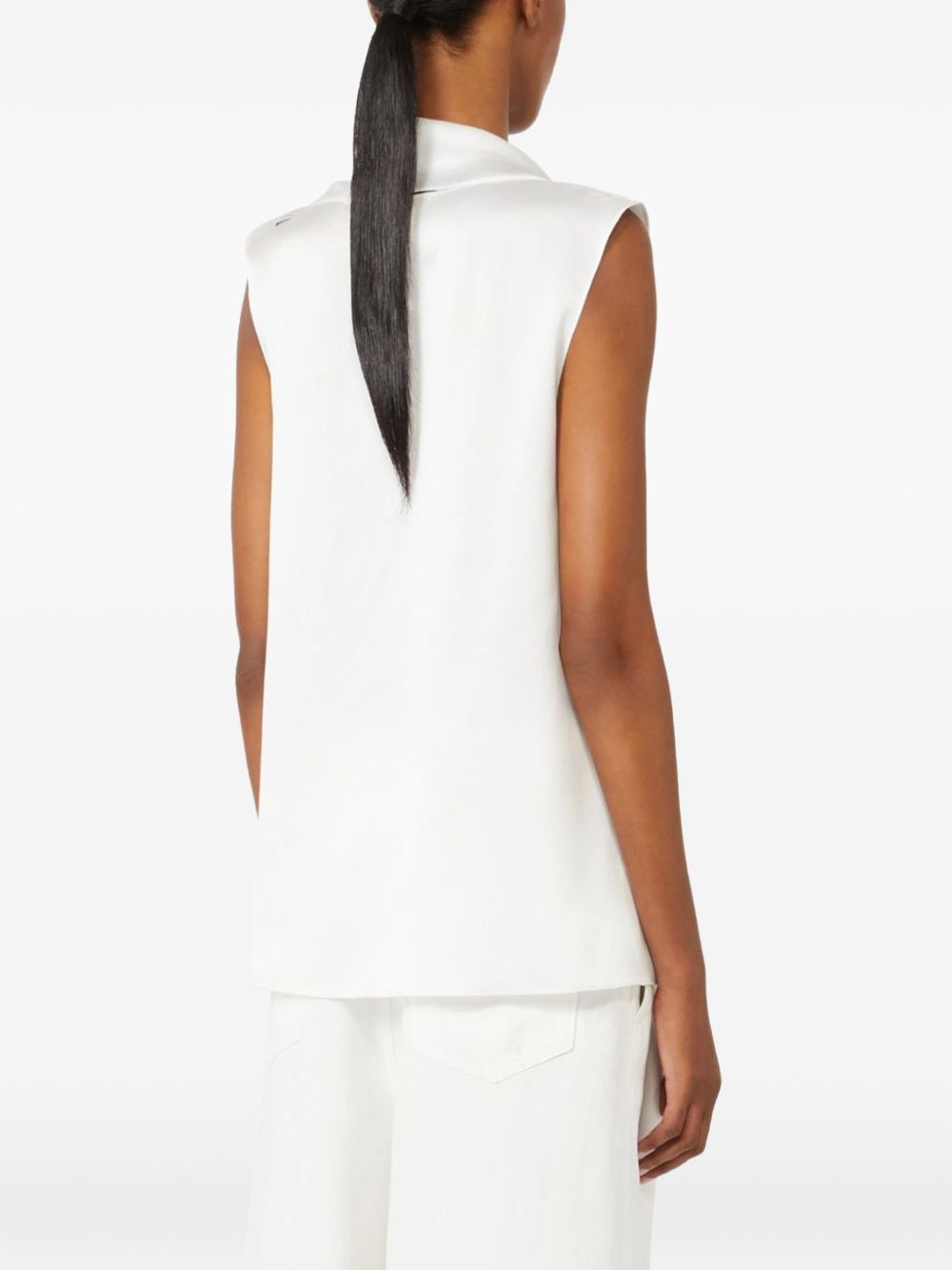 Top senza maniche dry in bianco 's maxmara - donna 