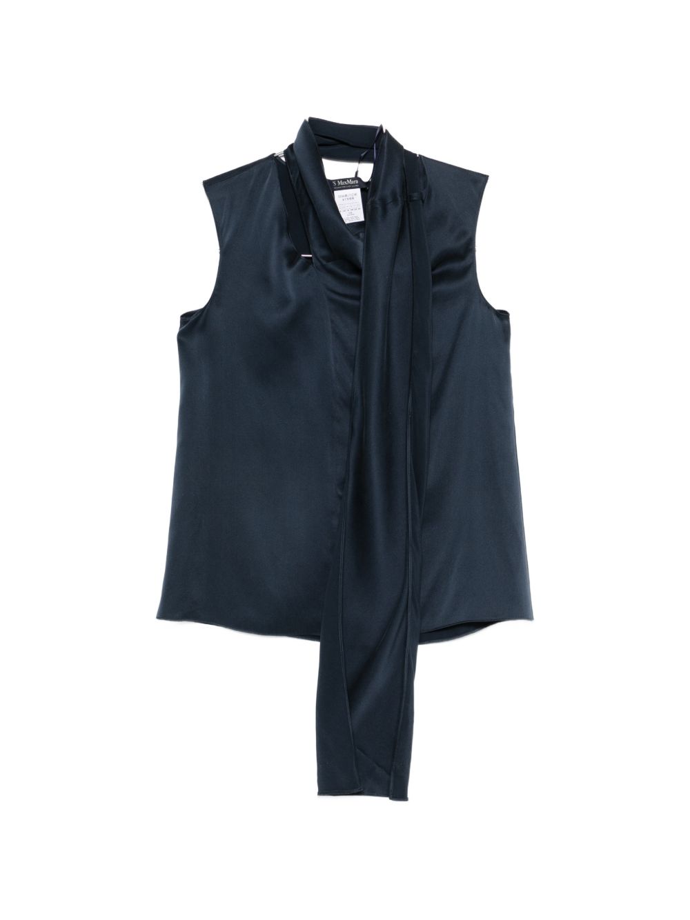 Top Dry in blu satinato 