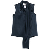 Top Dry in blu satinato 