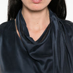 Top dry in blu satinato 's maxmara - donna 