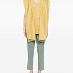 Top a maniche lunghe con scollo a V in giallo 's maxmara - donna 