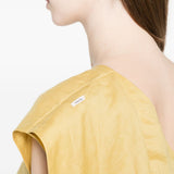 Top Talento con scollo a V in giallo 
