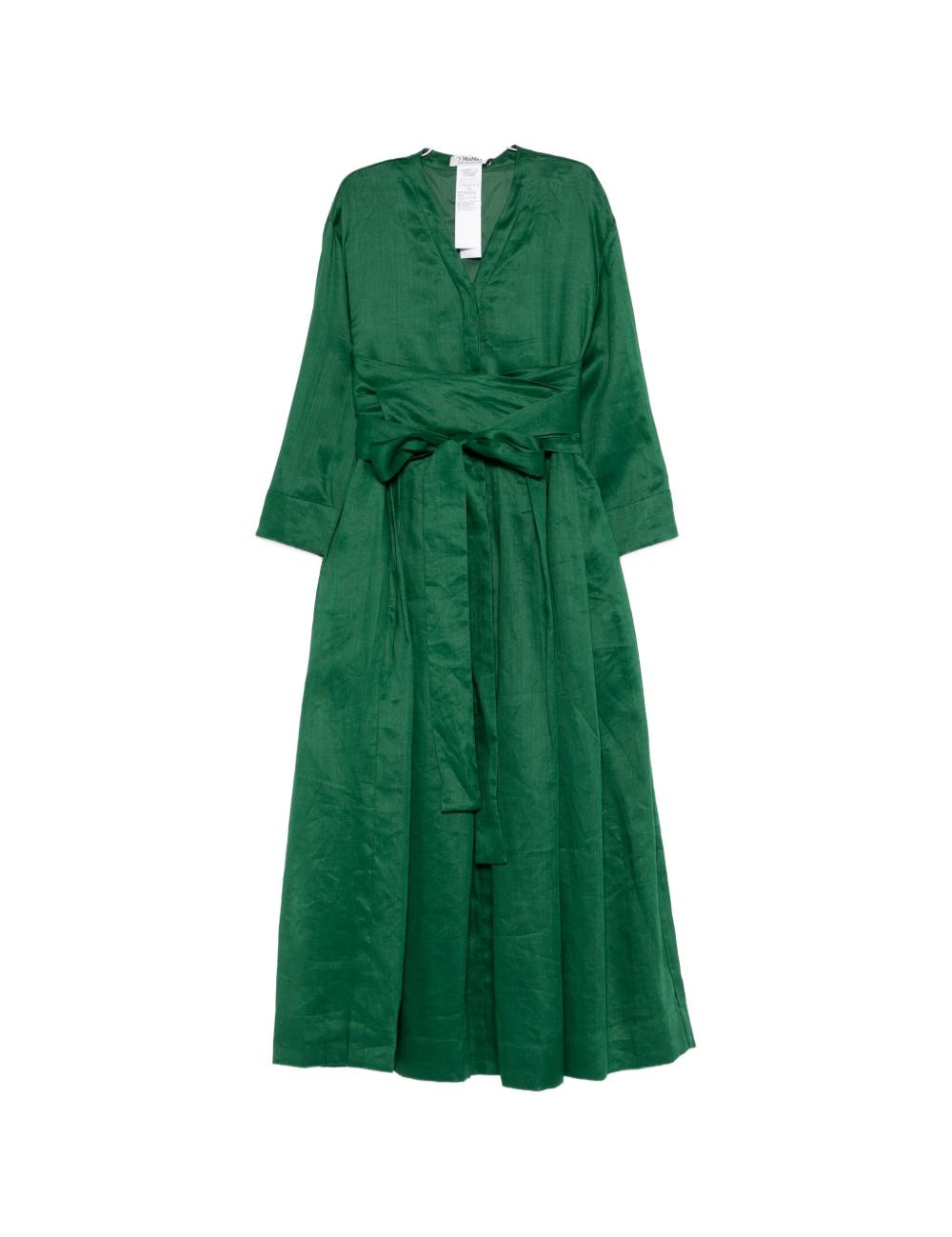 Abito Camilla con scollo a V e laccetti in verde 's maxmara - donna 