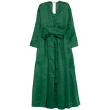 Abito Camilla con scollo a V e laccetti in verde 's maxmara - donna 