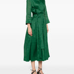 Abito Camilla con scollo a V e laccetti in verde 's maxmara - donna 