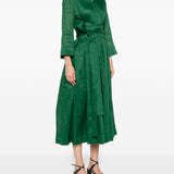 Abito Camilla con scollo a V e laccetti in verde 's maxmara - donna 