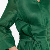 Abito Camilla con scollo a V e laccetti in verde 's maxmara - donna 