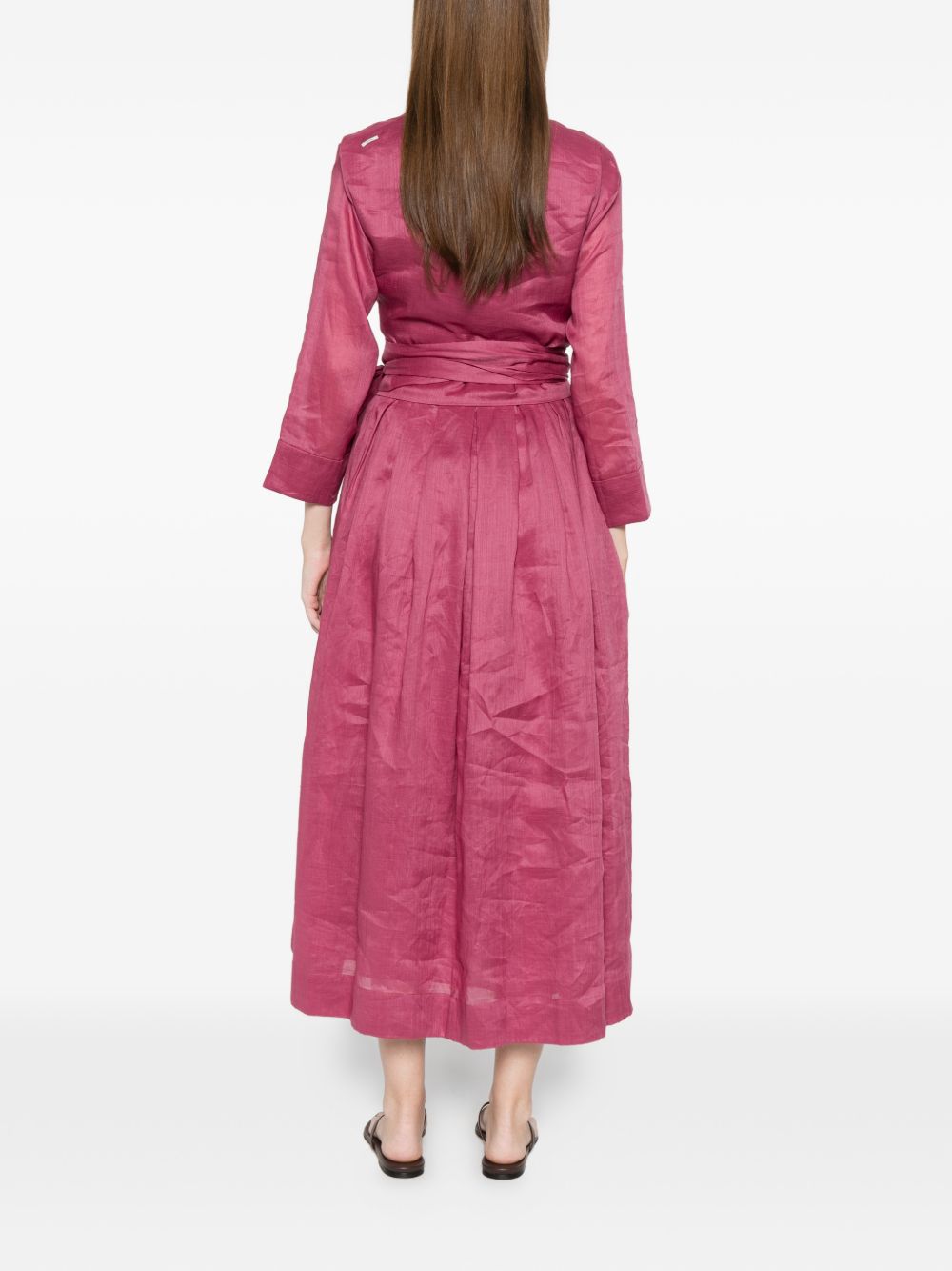 Abito Camilla con scollo a V e laccetti in verde 's maxmara - donna 