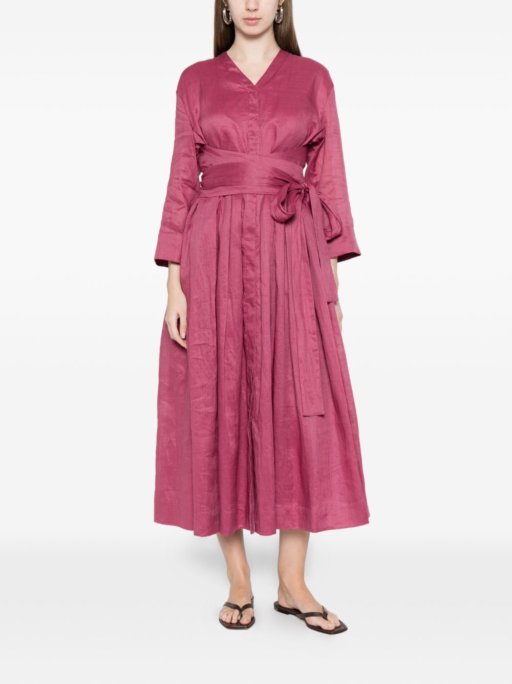 Abito Camilla con scollo a V e laccetti in verde 's maxmara - donna 